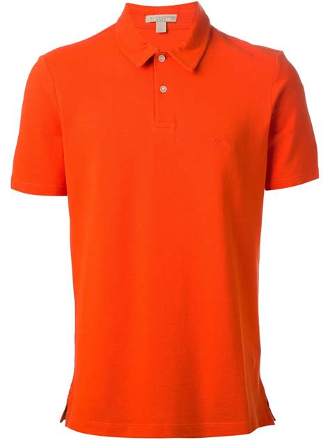 burberry orange polo shirt|burberry polo shirts men's outlet.